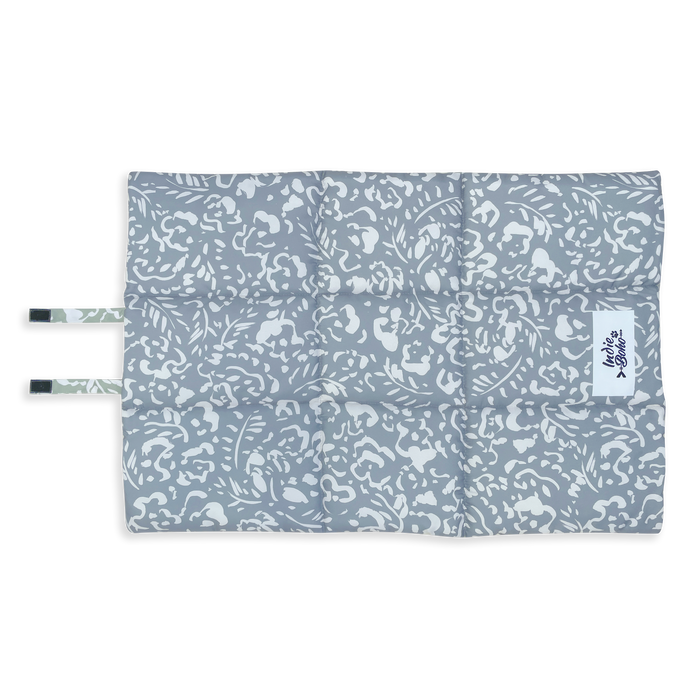 Brushstrokes grey dog training bed