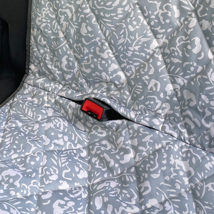 Hammock dog car seat cover seat belt slots