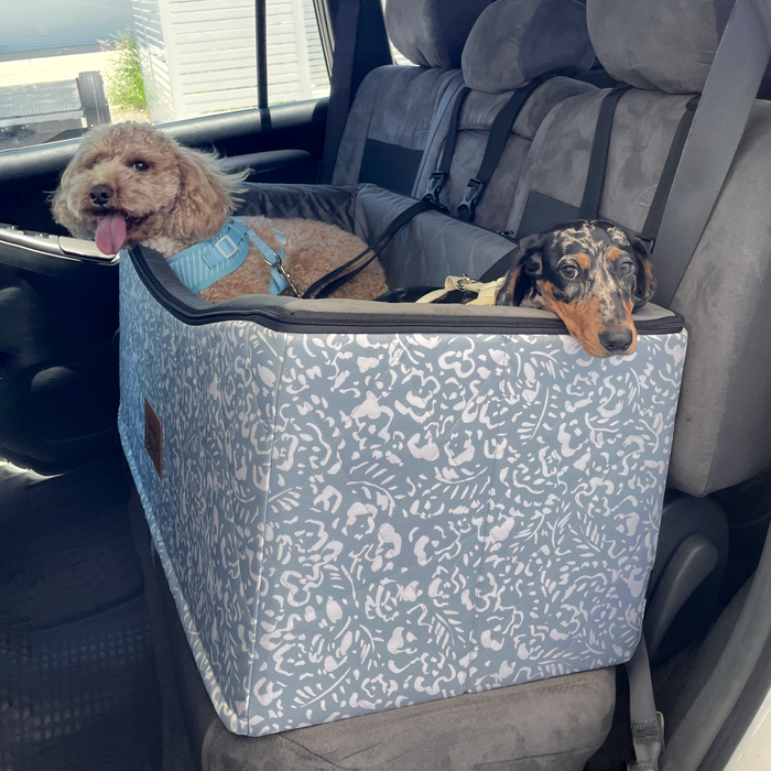 Car Pet Booster Seats DOUBLE Size - Neutral Brushstrokes