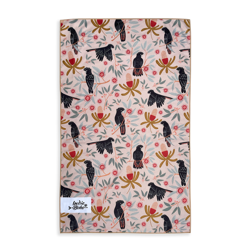 Sunset cockatoo beach and bath towel