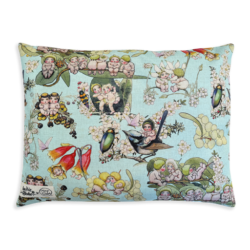 May Gibbs gumnut and bush babies linen blend washable bed