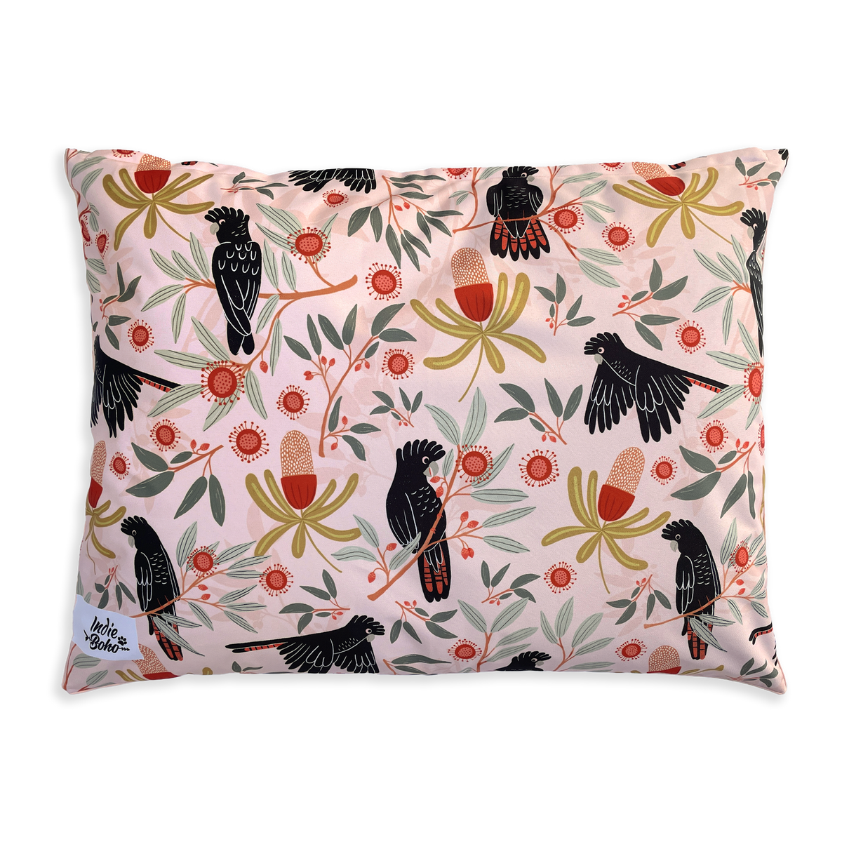 Sunset Cockatoo WaterResistant LARGE Dog Bed Indie Boho