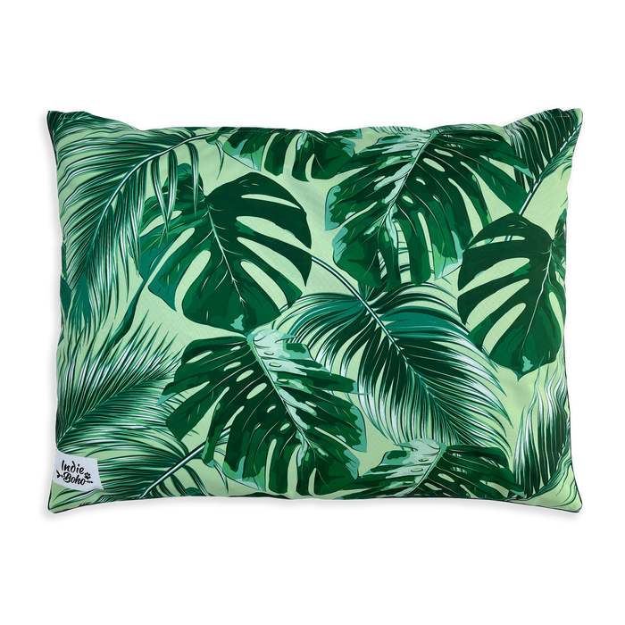 Tropical Leaves Water-Resistant - LARGE Dog Bed