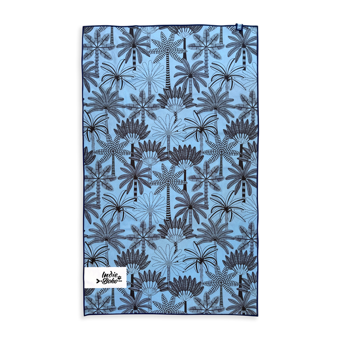 Prestige Palms bath and travel Dog Towel fur-free and quick-dry, designed in Australia. Compact and sand free perfect for all pets.