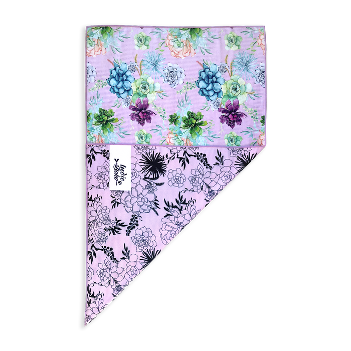 Succulent Medley - Pink - Travel and Bath Towel (Limited Edition)