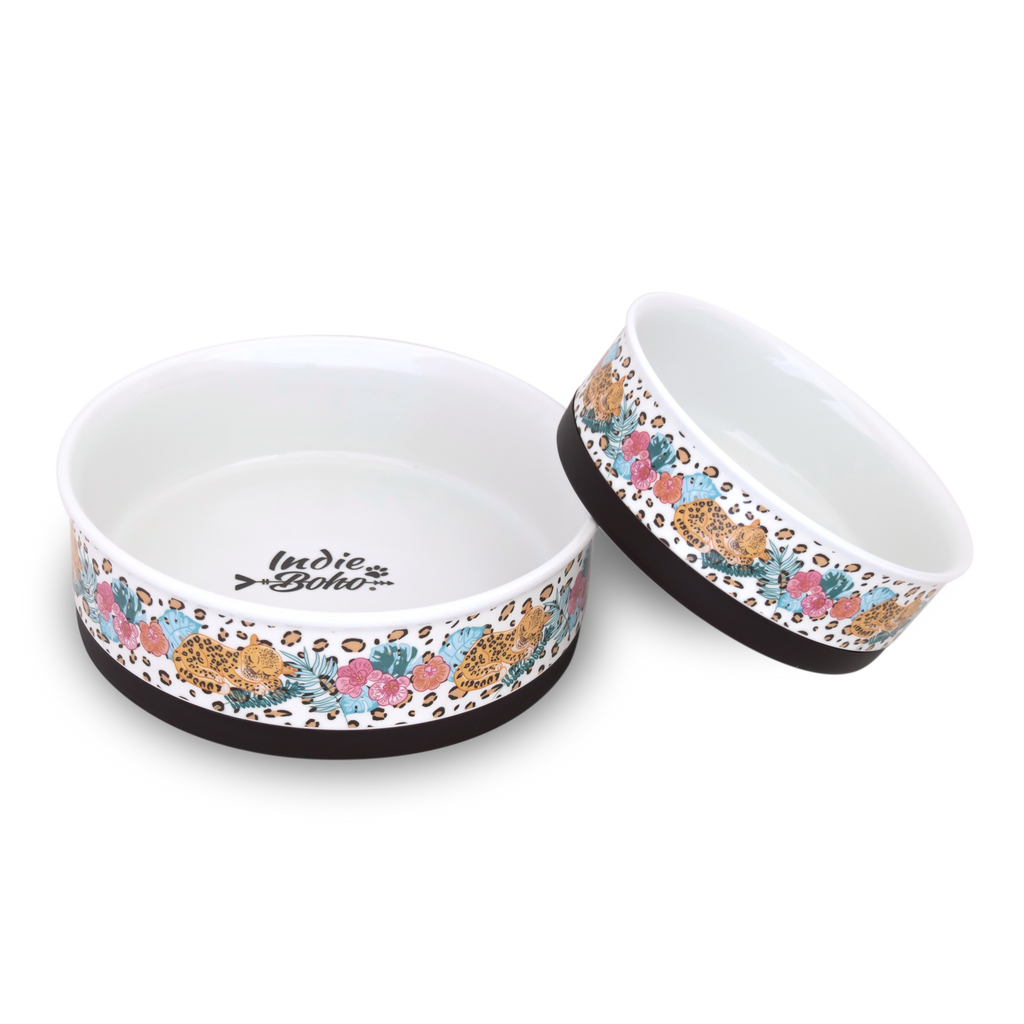 Ceramic Dog Bowl Set - Dogs and Cats