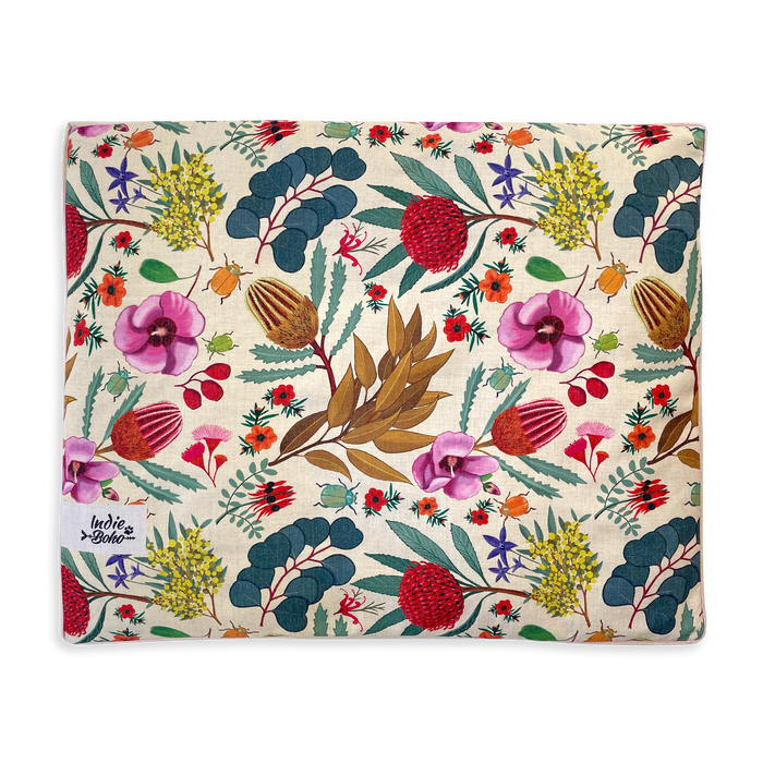 Native Flora Linen-Blend – XXL Dog Bed
