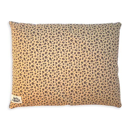 Leopard print XL dog bed washable