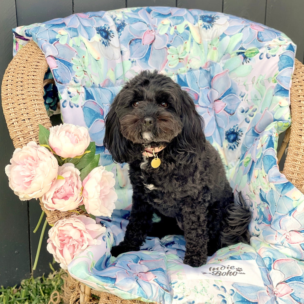 Cute Floral Dog Travel Mat