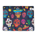 Dog bed with skulls