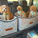 Cavoodle dogs in May Gibbs Gumnut babies double and single car booster seat Australia