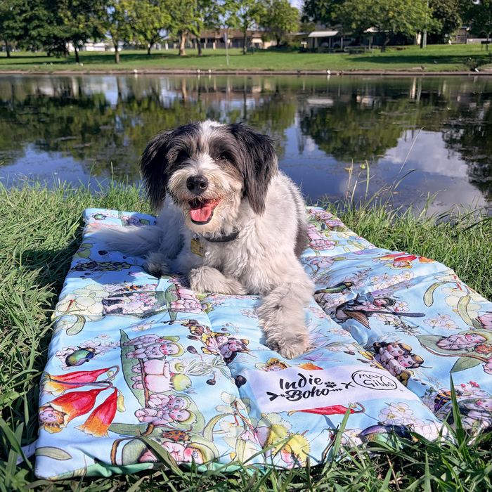Best dog mat for place training with May Gibbs illustration