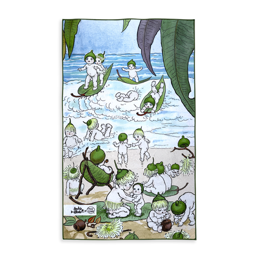 Cute and big dog bath and travel towel by May Gibbs Beach Babies