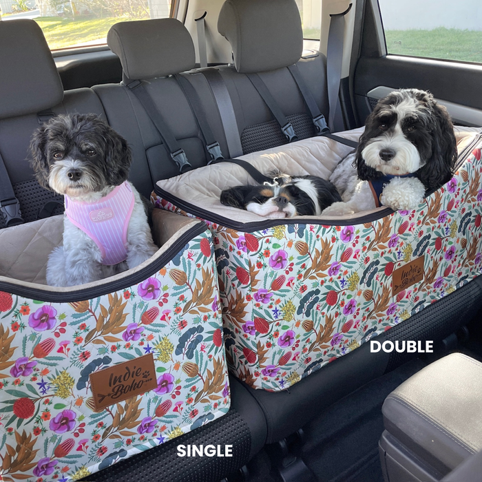 Car booster seat for dogs Australia, safety seat, car carrier, dog travel bed
