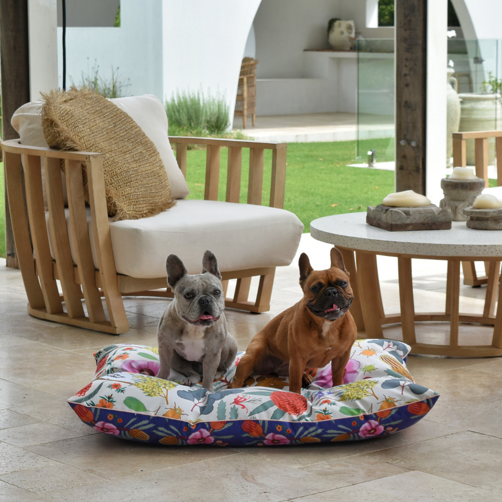 Native Flora Water-Resistant Dog Bed