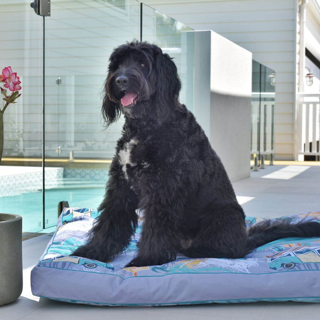 Waterproof reversible dog bed