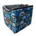 Dog car carrier in designer tropical palms print