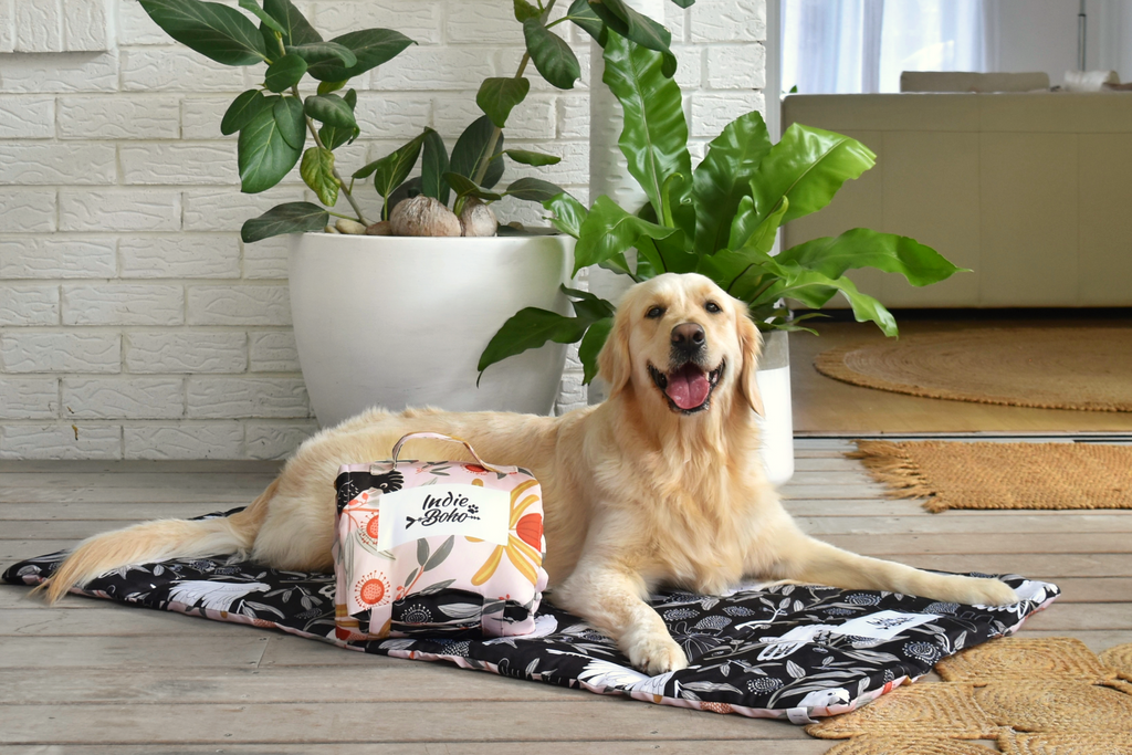 Bohemian dog bed hot sale