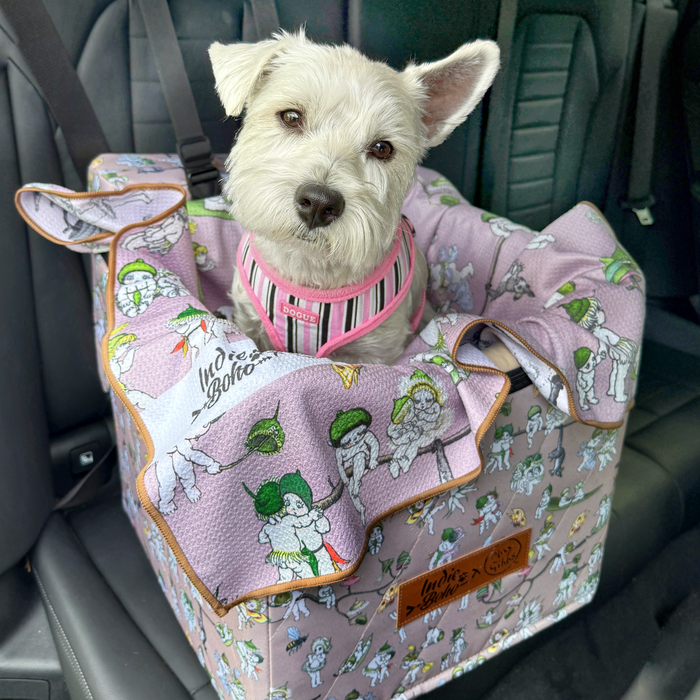 Dog in May Gibbs Gumnut Babies single car booster seat