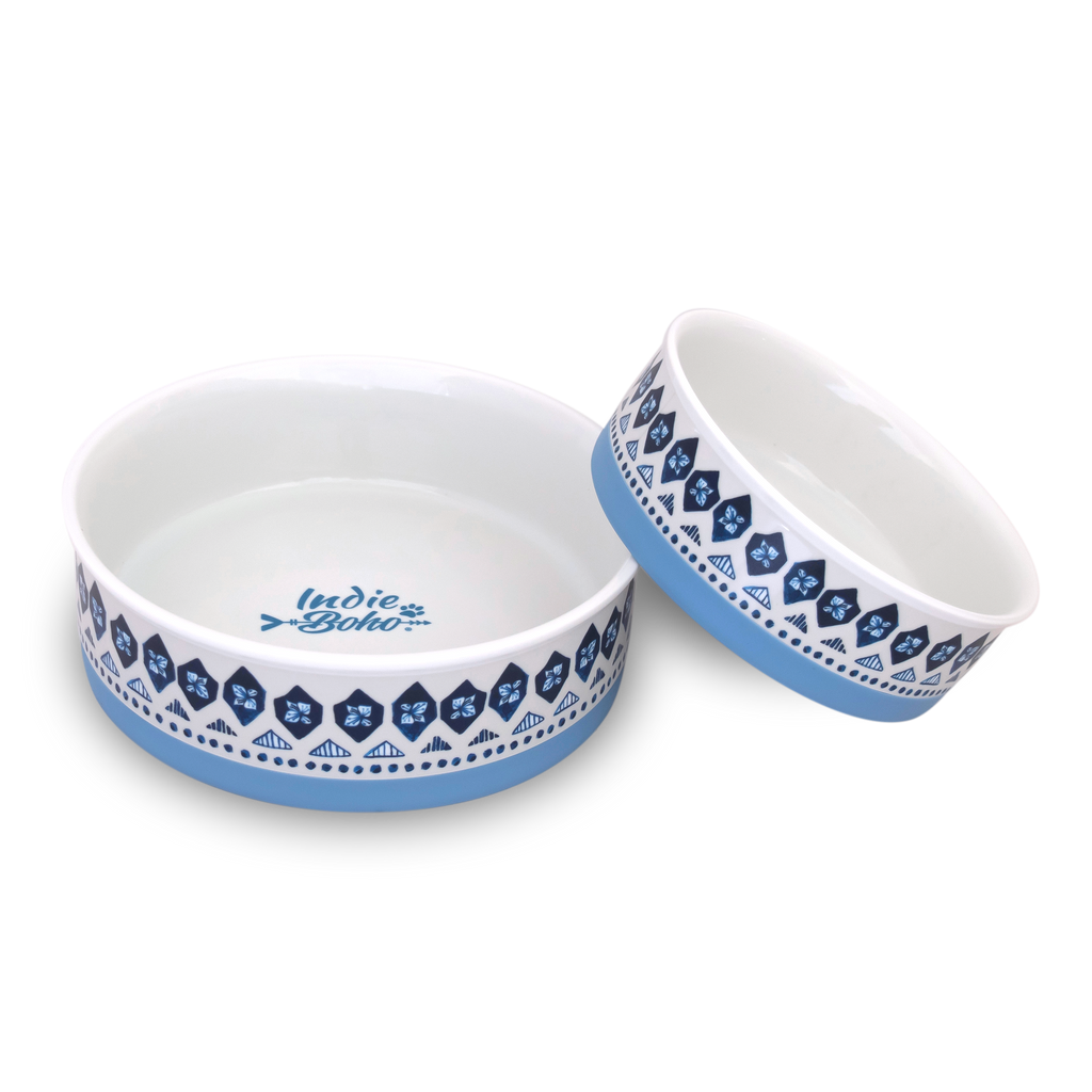 Ceramic food and water bowls