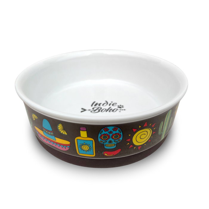 Mexican Skull - Designer Dog Bowls – End-of-Line