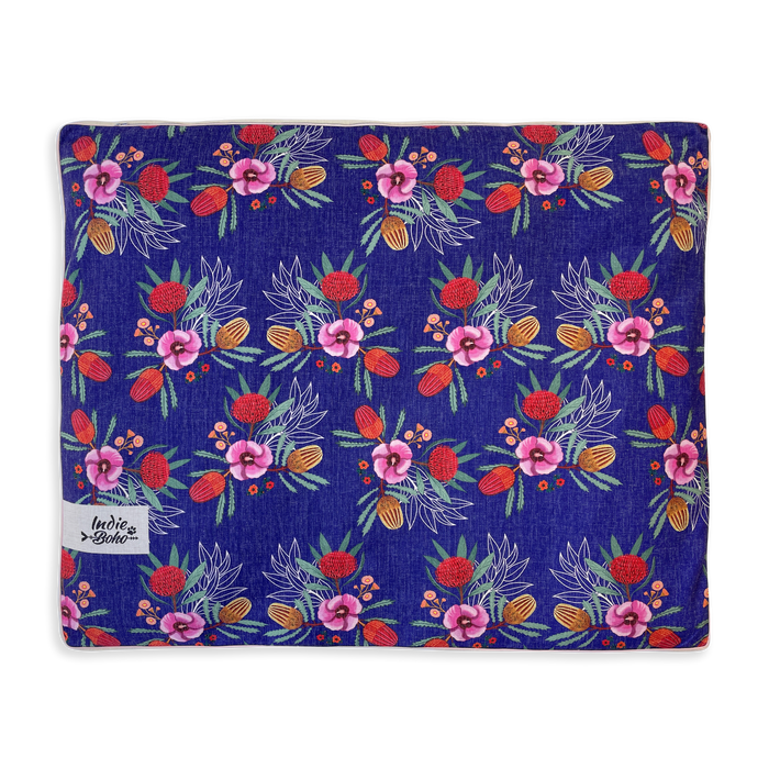 Native Flora Linen-Blend – XXL Dog Bed