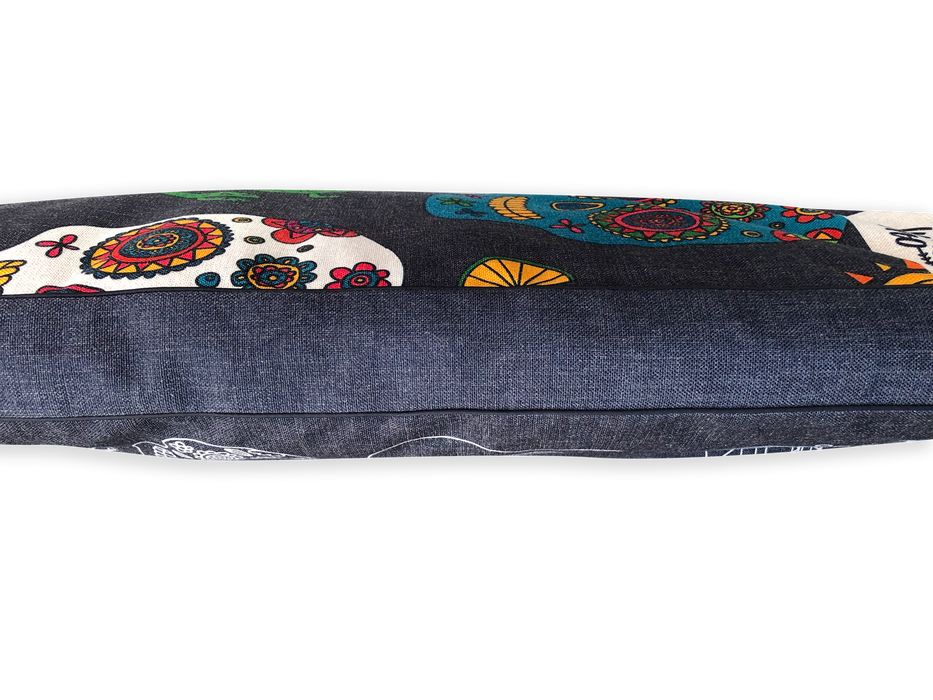 Mexican Skulls Linen-Blend – XXL Dog Bed