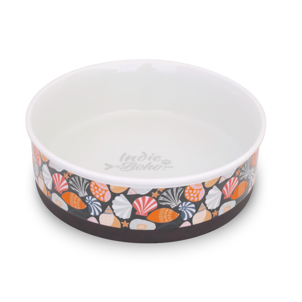 Daydream Shells Ceramic Dog Bowls Indie Boho