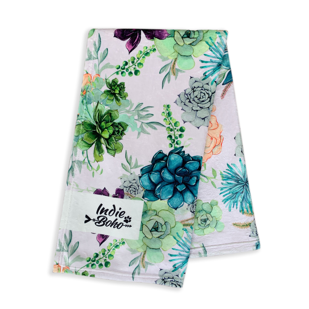 Succulent Medley - Designer Pet Blanket