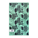 dog beach towel in tropical leaves toucans